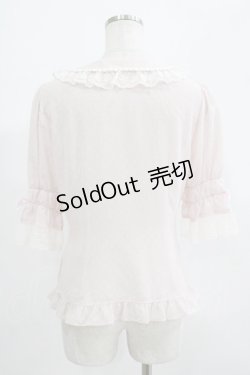画像3: BABY,THE STARS SHINE BRIGHT / ドットシフォン半袖ブラウス Free ピンク H-25-07-14-050-BA-BL-NS-ZH