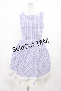 an another angelus / チェック&ローズ切替ジャンパースカート Free パープル H-25-07-14-1005-CA-OP-NS-ZH