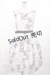 Fi.n.t / ブティックポスター柄ワンピース Free ピンク H-25-07-14-1006-CA-OP-NS-ZH