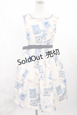 画像1: Fi.n.t / ブティックポスター柄ワンピース Free IVORY H-25-07-14-1007-CA-OP-NS-ZH