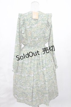画像2: Fi.n.t / フラワーガーデン柄ワンピース Free GREEN H-25-07-14-1009-CA-OP-NS-ZH