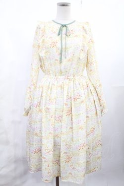 画像1: Fi.n.t / フラワーガーデン柄ワンピース Free IVORY H-25-07-14-1010-CA-OP-NS-ZH