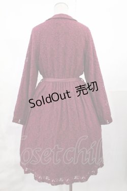 画像2: Fi.n.t / 総レース丸衿ワンピース Free ボルドー H-25-07-14-1014-CA-OP-NS-ZH