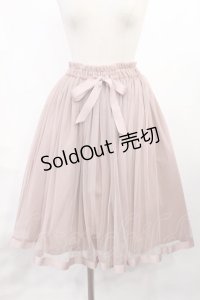 F&A / グログランリボン使いチュールスカート Free Pink H-25-07-14-1016-LO-SK-NS-ZH