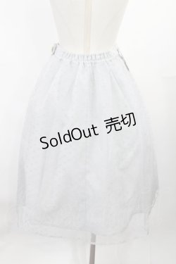 画像2: an another angelus / ドットオーガンジータックスカート Free BLUE GRAY H-25-07-14-1018-CA-SK-NS-ZH