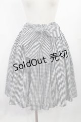 F i.n.t / フレアスカート Free ギンガムチェックブラック H-25-07-14-1020-CA-SK-NS-ZH