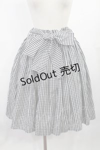 F i.n.t / フレアスカート Free ギンガムチェックブラック H-25-07-14-1020-CA-SK-NS-ZH
