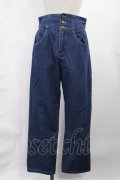 Fi.n.t / バックレースアップストレートデニムパンツ M BLUE H-25-07-14-1021-CA-PA-NS-ZH
