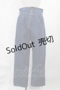 Fi.n.t / バックレースアップストレートデニムパンツ M BLUE H-25-07-14-1021-CA-PA-NS-ZH