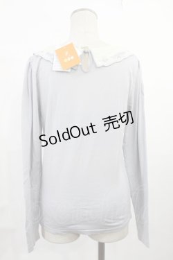 画像2: Fi.n.t / お皿刺繍衿ロンT Free SAX H-25-07-14-1023-CA-TO-NS-ZH