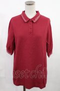 Fi.n.t / チェーンステッチロゴ刺繍ポロシャツ Free RED H-25-07-14-1024-CA-TS-NS-ZH