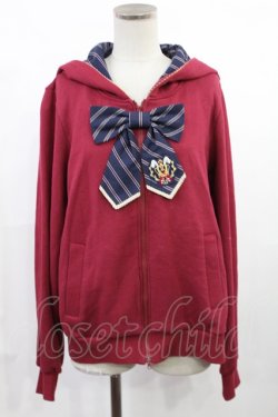 画像1: Angelic Pretty / Bunny High Schoolパーカ Free ワイン H-25-07-14-1027-AP-TO-NS-ZH