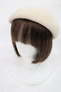 Heart E / ベレー帽  IVORY H-25-07-14-1036-LO-AC-NS-ZH