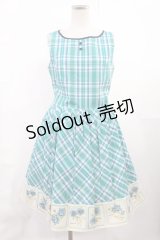 an another angelus / チェック&ローズ切替ジャンパースカート Free GREEN H-25-07-14-1004-CA-OP-NS-ZH