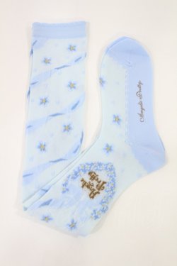 画像1: Angelic Pretty / Romantic Little Gardenオーバーニー  サックス H-25-07-14-1038-AP-ZA-NS-ZH