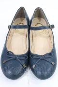 F&A / リボンストラップパンプス L/24.5cm ネイビー H-25-07-14-1039-LO-ZA-NS-ZH
