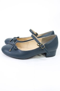 画像2: F&A / リボンストラップパンプス L/24.5cm ネイビー H-25-07-14-1039-LO-ZA-NS-ZH