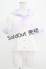 MAM MAXICIMAM / シュクレボンボンマリンセーラーブラウス Free オフ/ラベンダー H-25-07-14-053-GO-BL-NS-ZH