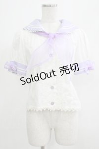 MAM MAXICIMAM / シュクレボンボンマリンセーラーブラウス Free オフ/ラベンダー H-25-07-14-053-GO-BL-NS-ZH