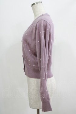 画像2: evelyn / ハートドット刺繍カーディガン Free ラベンダー H-25-07-14-056-LO-TO-NS-ZH