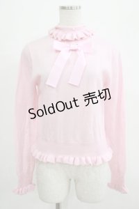 Angelic Pretty / Cuteリボンタートルニット Free ピンク H-25-07-14-060-AP-TO-NS-ZH