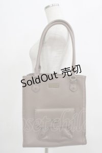 axes femme / ポケット付タテ型A4トート  ブラウン H-25-07-14-066-AX-BG-NS-ZH