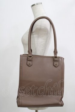 画像2: axes femme / ポケット付タテ型A4トート  ブラウン H-25-07-14-066-AX-BG-NS-ZH