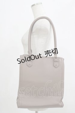 画像2: axes femme / ポケット付タテ型A4トート  ブラウン H-25-07-14-066-AX-BG-NS-ZH
