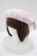 m petit by misako / TT*AMレースBベレー  ピンク H-25-07-14-073-LO-AC-NS-ZH