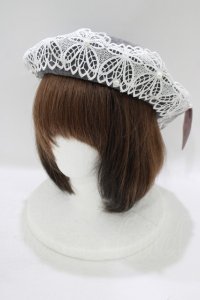 m petit by misako / TT*AMレースBベレー  グレー H-25-07-14-074-LO-AC-NS-ZH