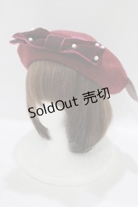 m petit by misako / TT*AMリボンBベレー  ボルドー H-25-07-14-076-LO-AC-NS-ZH