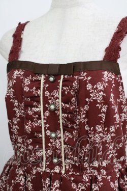 画像5: axes femme / 王冠モチーフ入りパネル柄ワンピース M ボルドー H-25-07-14-007-AX-OP-NS-ZH