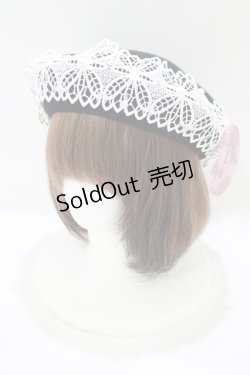 画像1: m petit by misako / TT*AMレースBベレー  ブラック H-25-07-14-082-LO-AC-NS-ZH