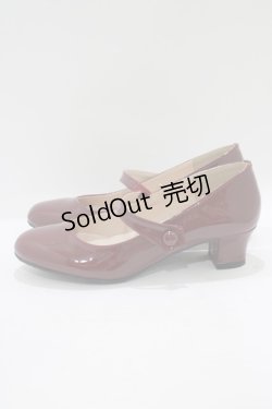 画像2: Fi.n.t / 釦使いストラップエナメルパンプス S/22.5cm Bordeaux H-25-07-14-083-CA-SH-NS-ZH