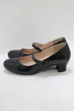 画像2: Fi.n.t / 釦使いストラップエナメルパンプス S/22.5cm BLACK H-25-07-14-084-CA-SH-NS-ZH