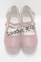 Amavel / ベロアリボンクロスパンプス S（22.5-23cm） レッド H-25-07-14-085-CA-SH-NS-ZH