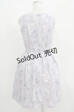 画像3: axes femme / スカラップネック花柄ワンピース M ラベンダー H-25-07-14-008-AX-OP-NS-ZH
