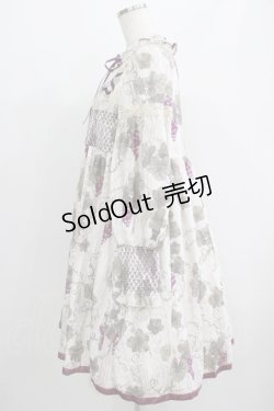 画像2: 仲夏物語（海外ロリータブランド） / ロワールの葡萄園立ち衿ワンピース M 生成り H-25-07-14-012-EL-OP-NS-ZH