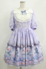 Angelic Pretty / Milky Swan襟付ワンピース Free ラベンダー H-25-07-14-002-AP-OP-NS-ZH