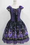 画像1: ALICE and the PIRATES / フリル袖ジャンパースカート(Maleficent) Free パープル H-25-07-14-014-PA-OP-NS-ZH (1)