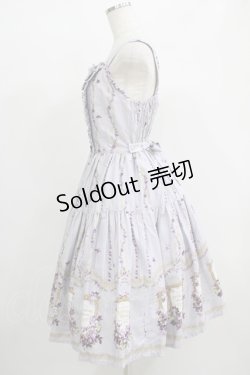 画像2: Innocent World / Antique Violetフリルジャンパースカート M サックス H-25-07-14-016-IW-OP-NS-ZH