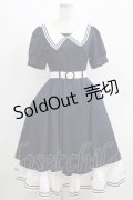 metamorphose / ペチコート付きセーラーワンピース サイズ1 ネイビー H-25-07-14-019-ME-OP-NS-ZH