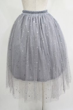 画像3: evelyn / スターチュールスカート Free グレー H-25-07-14-021-LO-SK-NS-ZH