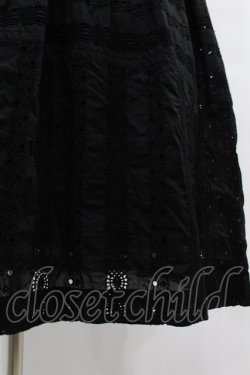 画像5: Jane Marple / ヴィンテージストライプレースコラボレーションドレス  ブラック×ブラック H-25-07-15-1027-JM-OP-KB-ZH
