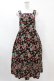 画像1: Jane Marple / Strawberry garden Strap dress  ブラック H-25-07-15-1028-JM-OP-KB-ZH (1)