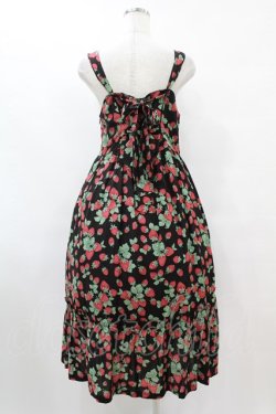 画像2: Jane Marple / Strawberry garden Strap dress  ブラック H-25-07-15-1028-JM-OP-KB-ZH