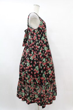 画像3: Jane Marple / Strawberry garden Strap dress  ブラック H-25-07-15-1028-JM-OP-KB-ZH