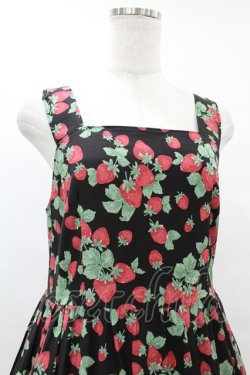 画像4: Jane Marple / Strawberry garden Strap dress  ブラック H-25-07-15-1028-JM-OP-KB-ZH