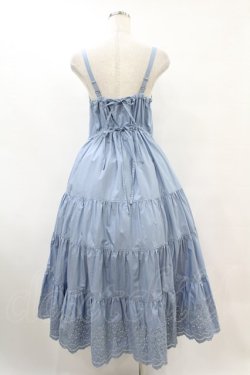 画像2: Jane Marple Dans Le Salon / Typewriter lace tiered dress  ブルー H-25-07-15-1032-JM-OP-KB-ZH