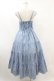 画像2: Jane Marple Dans Le Salon / Typewriter lace tiered dress  ブルー H-25-07-15-1032-JM-OP-KB-ZH (2)